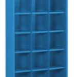 Steel Bin Cabinet Blue 293mm